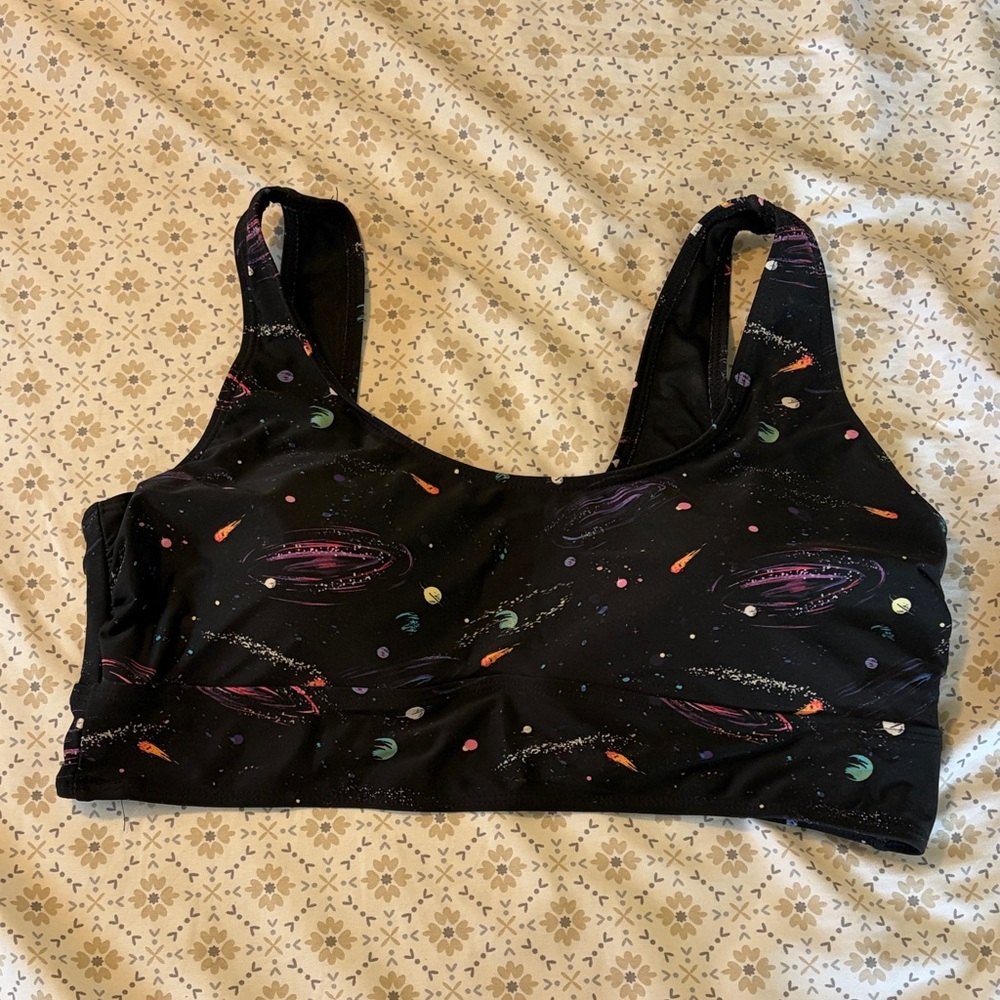 Torrid Plus Size 1X Bathing Suit Bikini Top Space Nebula Comet